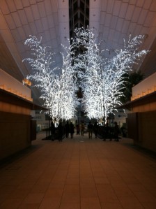 Sparkly trees in Haneda Airport 